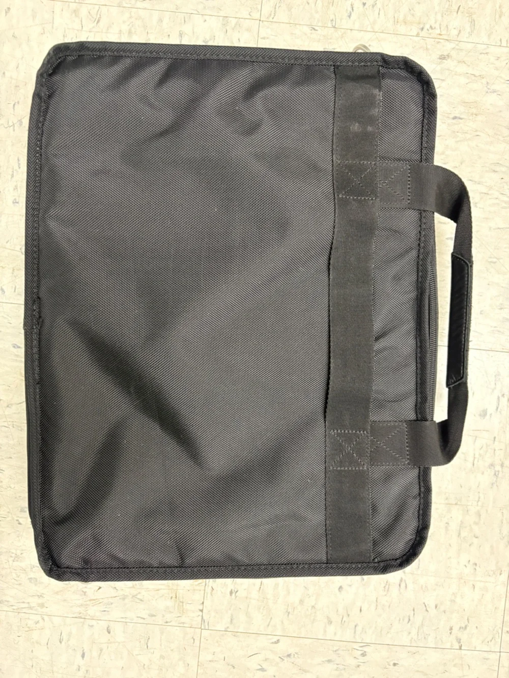 Lands' End Black Laptop Bag with Gold University Crest
